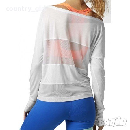 Reebok D COVERUP TEE - страхотна дамска блуза КАТО НОВА, снимка 2 - Спортни екипи - 30578854