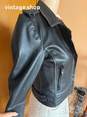 Дамско кожено яке Barneys тип байкър размер 10(М/L), снимка 3 - Якета - 56087001
