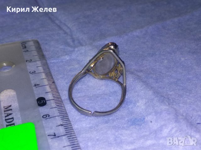 СТАР РУСКИ ПОСРЕБРЕН ФИЛИГРАНЕН КЕХЛИБАРЕН РЕТРО ПРЪСТЕН с ШЛИФОВАН БАЛТИЙСКИ КЕХЛИБАР 36470, снимка 6 - Антикварни и старинни предмети - 39677259