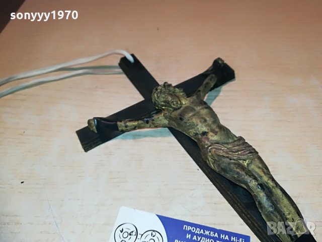 КРЪСТ С ХРИСТОС-42Х17СМ С ВЪЖЕ ЗА НОСЕНЕ, снимка 6 - Колекции - 29259592