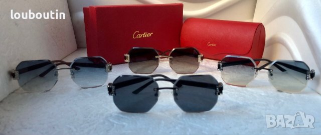 Cartier 2022 прозрачни дамски слънчеви очила Осмоъгълник с камъни, снимка 12 - Слънчеви и диоптрични очила - 38832266