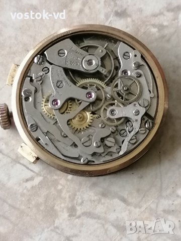 ULTIMOR CHRONOGRAFFE SWISS - РАБОТЕЩ МЕХАНИЗЪМ , снимка 5 - Антикварни и старинни предмети - 42757938