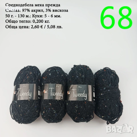 Евтини прежди в малки количества - нови и остатъци, снимка 15 - Други - 52029828