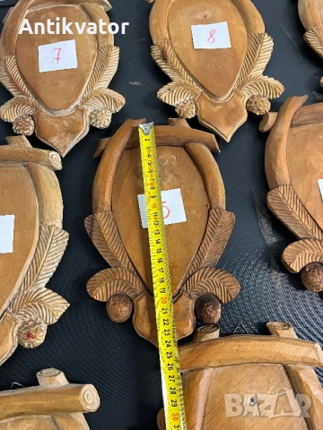 Дърворезбовани поставки за трофеи, снимка 6 - Декорация за дома - 54346357
