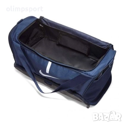 Спортен сак NIKE academy team, Син, 60 л с твърдо дъно от здрава и плътна текстилна материя. , снимка 3 - Сакове - 52649112