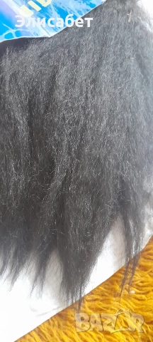 изкуствена коса за изработка, страхотна, черна, снимка 4 - Аксесоари за коса - 47231136