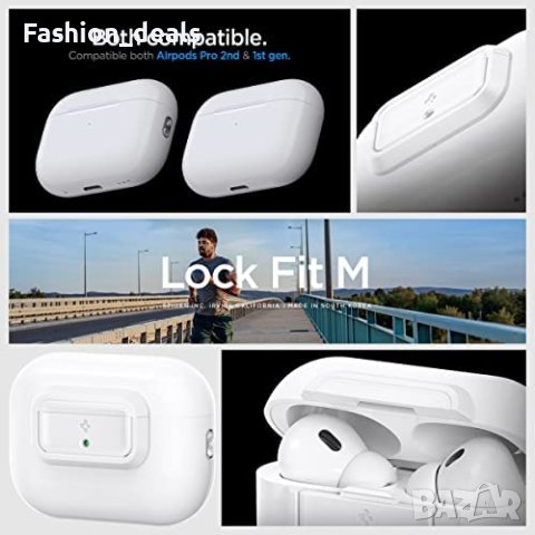 Нова Защита за слушалки AirPods Pro 2 (2022) / AirPods Pro (2019) с каишка бяла, снимка 3 - Други - 40705533