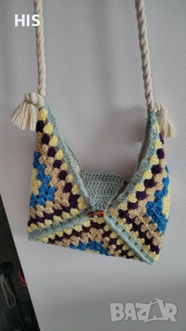 Дамски плетени чанти, ръчно изработени, модерна визия, снимка 9 - Чанти - 34899131