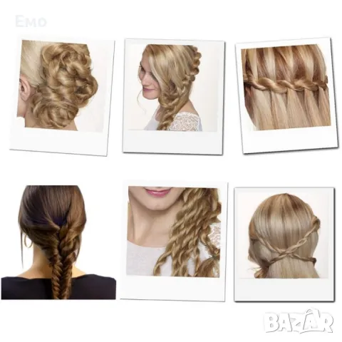 Уред за сплитане на коса: Twist Secret - Материал: Пластмаса., снимка 12 - Аксесоари за коса - 48077998