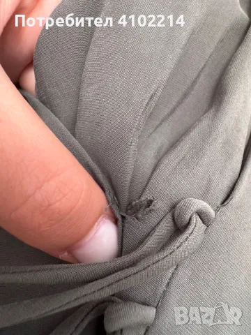 Дамска къса зелена рокля Zara, снимка 3 - Рокли - 50143875