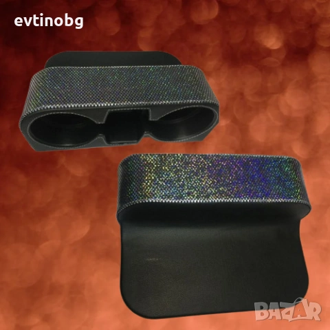 Луксозен Кожен Органайзер с Кристали за Кола – Блясък и Стил в интериора, снимка 2 - Аксесоари и консумативи - 53908256