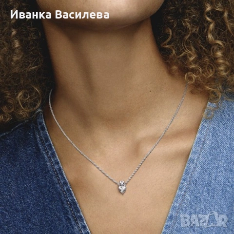 Сребърно колие на ПАНДОРА, снимка 2 - Колиета, медальони, синджири - 54073999