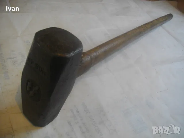 89см/5,2кг НЕМСКИ МАСИВЕН КОВАН РЪЧЕН ЧУК ГОЛЯМ С ГЛАВА 4,0 кг, снимка 8 - Други инструменти - 49829265