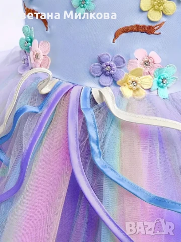 Парти рокля Еднорог, снимка 3 - Детски рокли и поли - 51410769