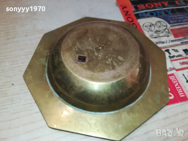 ПЕПЕЛНИК-МЕД/МЕСИНГ-MADE IN INDIA-ВНОС SWISS 1708251800, снимка 17 - Антикварни и старинни предмети - 51394535