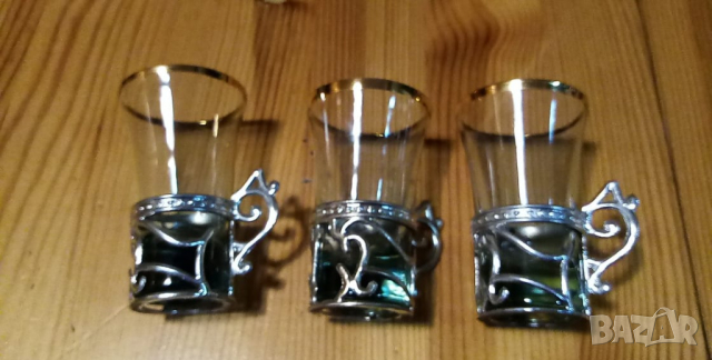 Чашки за ракия с подстакан, снимка 1