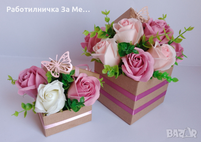 Аранжировки със сапунени рози, снимка 3 - Други - 35978233