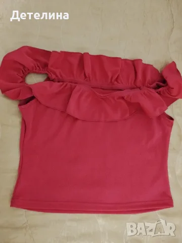 Дамски розови блузи, снимка 2 - Тениски - 55739974