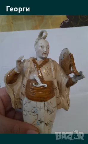 Стара порцеланова статуетка, снимка 2 - Антикварни и старинни предмети - 50125536