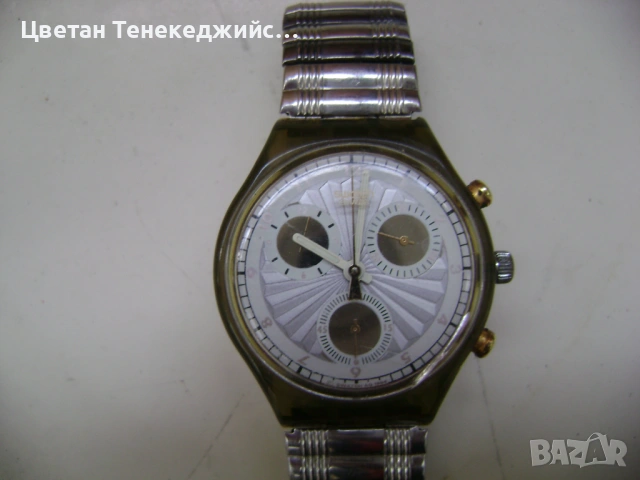 Продавам 5 броя кварцови часовника Fossil,Casio,Swatch, снимка 9 - Мъжки - 54264226