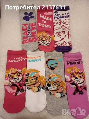 НОВИ  ! ДЕТСКИ ЧОРАПИ  PAW PATROL  - Размер 19 / 22. ;  23 /26. ;  27 /30, снимка 3 - Чорапи - 47286522