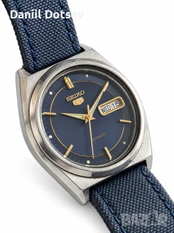 Seiko 5 Automatic 7S26-8760 – винтидж 1996 г., син циферблат