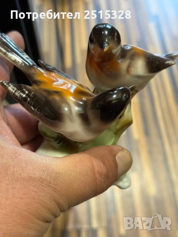 порцеланова фигура две птички Wagner Apel, снимка 2 - Колекции - 53882733