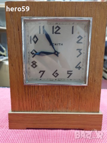 Кабинетен часовник Зенит(ZENITH PATENT) каминен часовник, снимка 1 - Антикварни и старинни предмети - 38184642