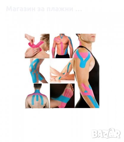 КИНЕЗИТЕРАПИЯ С КИНЕЗИОЛОГИЧНИ ЛЕПЕНКИ, ЛЕНТИ - код Кинезио лента, снимка 2 - Други - 34289531