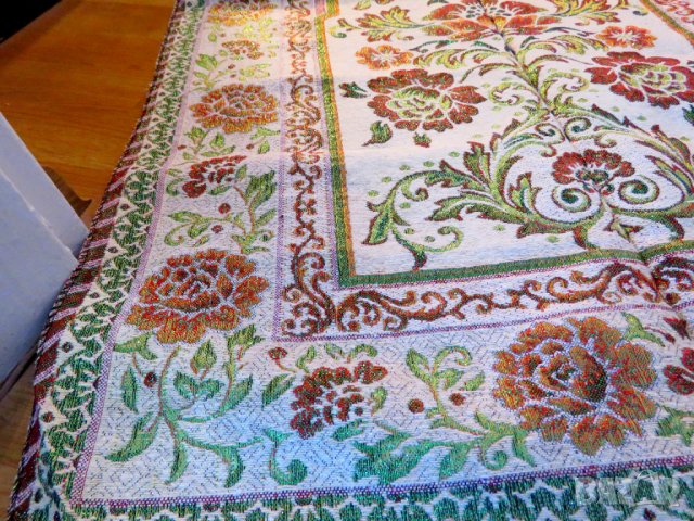 турско молитвено килимче, килимче за молитва за Намаз - флорални мотиви със яркозелен блясък, снимка 2 - Други ценни предмети - 38235643