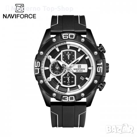 Мъжки часовник Naviforce Хронограф NF 8018T BBW., снимка 3 - Мъжки - 34875735