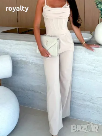 Дамски бежов гащеризон с презрамки Различни цветове , снимка 2 - Комплекти - 50266601