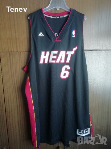 NBA Lebron James Miami Heat Adidas Jersey оригинален потник Леброн Джеймс Адидас Маями Хийт 