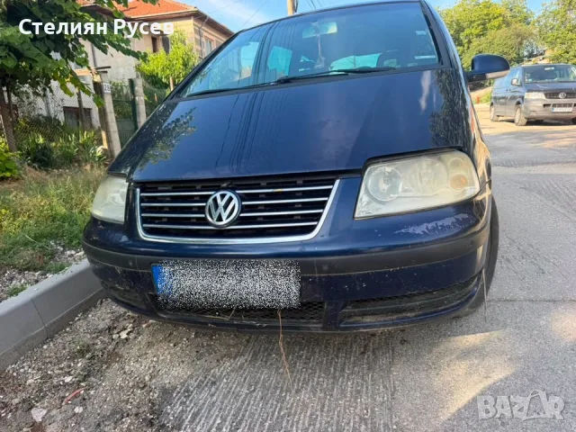 vw sharan 1.9 tdi  116кс facelift АВТОМАТИК , без документи / цяла за части -цена  800 евро -бракува, снимка 3 - Автомобили и джипове - 55943875