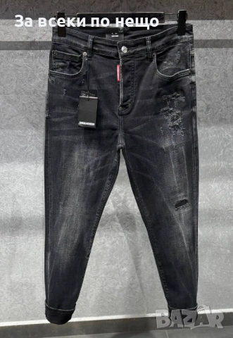 DSQUARED2 Мъжки Черни Дънки С Накъсан Ефект Код Mens P.267, снимка 3 - Дънки - 53922936