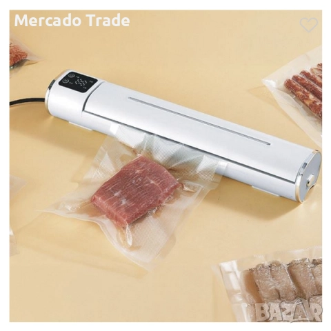 Вакуум машинка Mercado Trade, 90W, За домашна употреба, Бял, снимка 3 - Аксесоари за кухня - 52121881
