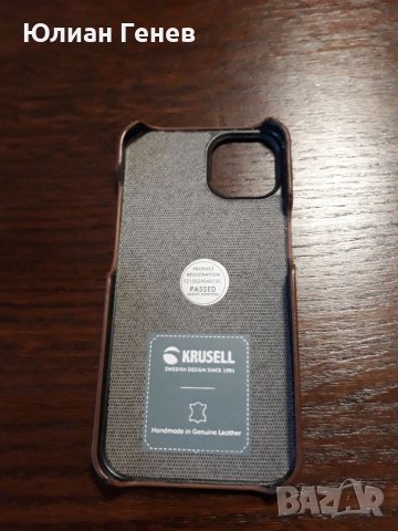 Krusell-iPhone 13 Естествена кожа , снимка 2 - Калъфи, кейсове - 38740958