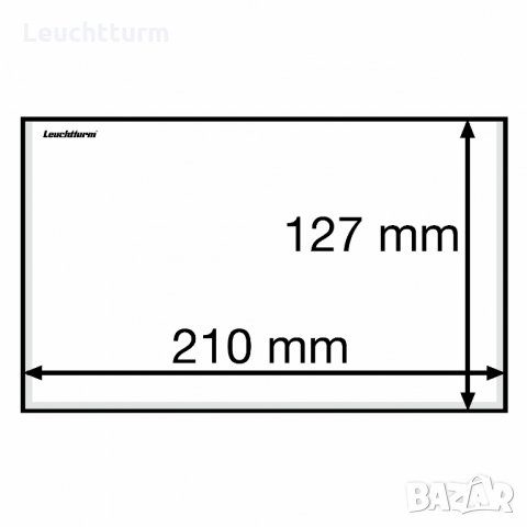  Прозрачни опаковки за банкноти - Leuchtturm - 210х127мм., снимка 2 - Нумизматика и бонистика - 32024525