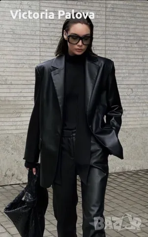 Модерно кожено яке-сако Италия THES TZIVELI  естествена кожа