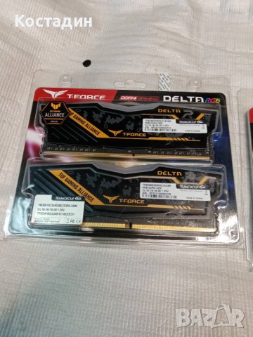 T-Force Delta RGB TUF 32GB(4x8GB) 3200 MHz-в гаранция, снимка 3 - RAM памет - 44183425