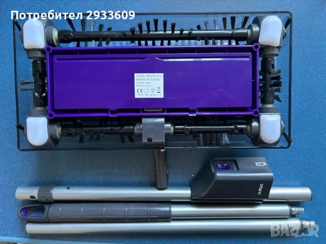 Акумулаторна подочистачка Swivel Sweeper Max, снимка 4 - Прахосмукачки - 47425282