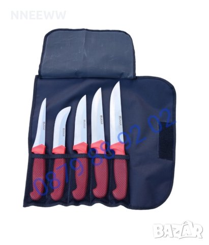 Комплект Касапски Ножове LAGGA  5 части, снимка 4 - Прибори за хранене, готвене и сервиране - 42875761