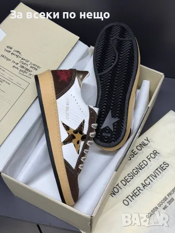 Golden Goose Дамски Маратонки С Кафяв Велур И Леопардова Звезда👟Дамски Спортни Обувки Код E110, снимка 9 - Маратонки - 55795687