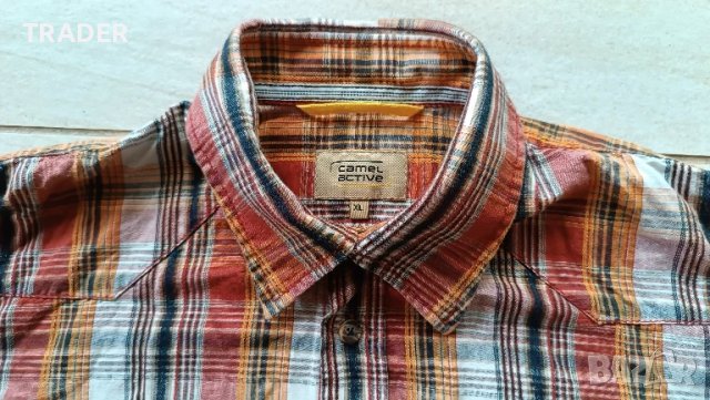 Мъжка риза  CAMEL  ACTIVE размер XL 30% лен 70% памук, снимка 2 - Ризи - 38186256