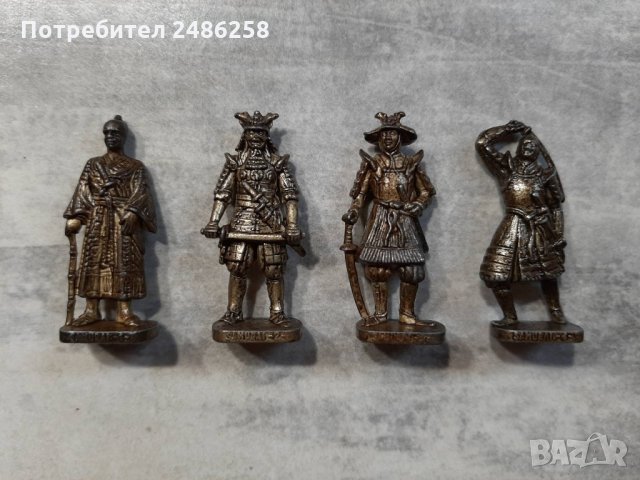 Метални фигурки - войници Самураи от Киндер яйца