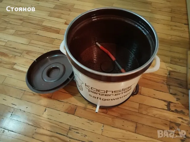 Немска емайлирана соковарка KOCHSTAR  panzer-email
 Germany, снимка 2 - Уреди за готвене на пара - 48347530