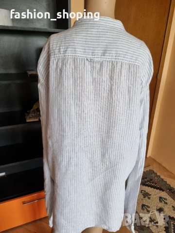 Мъжка ленена риза Angelo Litrico, размер XXL, снимка 7 - Ризи - 50504895