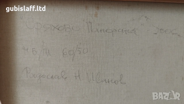 Картина "Оряхово-панорама", худ. Радослав Иванов, 2006 г., снимка 3 - Картини - 54124807