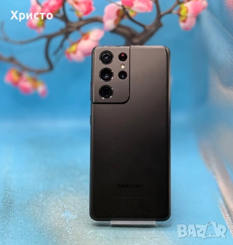 Samsung Galaxy S21 Ultra, Dual SIM, 256GB, 12GB RAM, 5G, Phantom Black , снимка 4 - Samsung - 53137565
