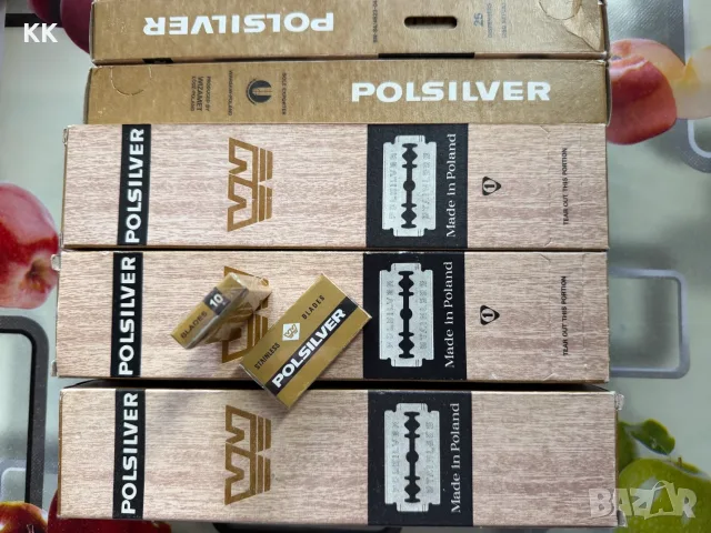Ножчета за бръснене "POLSILVER" полски нови , снимка 3 - Колекции - 55935890